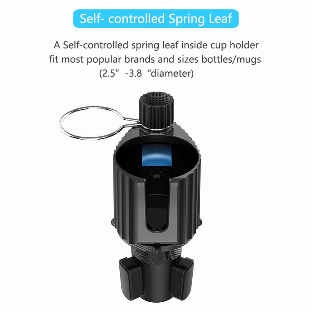 Car Cup Holder Tray 360 Degree RotationCar Tray Table Phone Slot Car Food Table Organized Adjustable Drink Holder Car Accesories