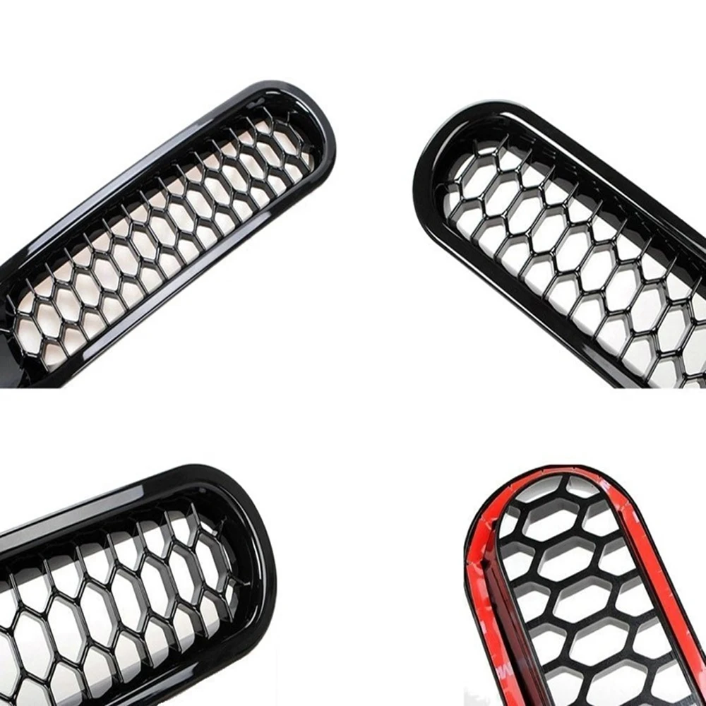 Grill Insert For 07-18 Jeep Wrangler JK Front Grille Mesh Inserts & Headlight Cover Frame Car Accessories