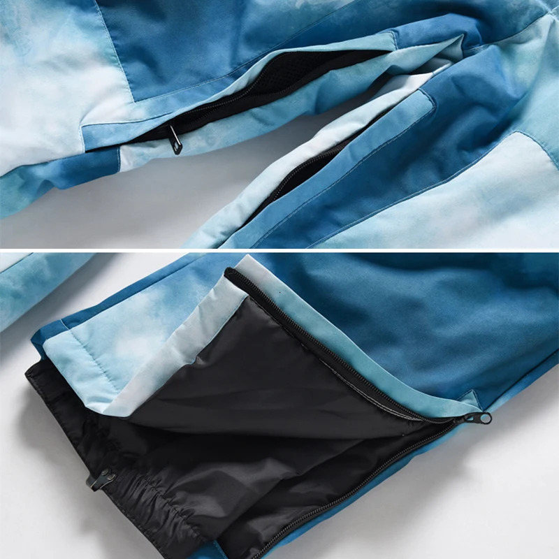 2025 Jacket Pants Windproof Female Skiing Tracuit Clothes Outdoor Sport Mountain Man Snowboard Sets Hooded Warm Women Ski Suit