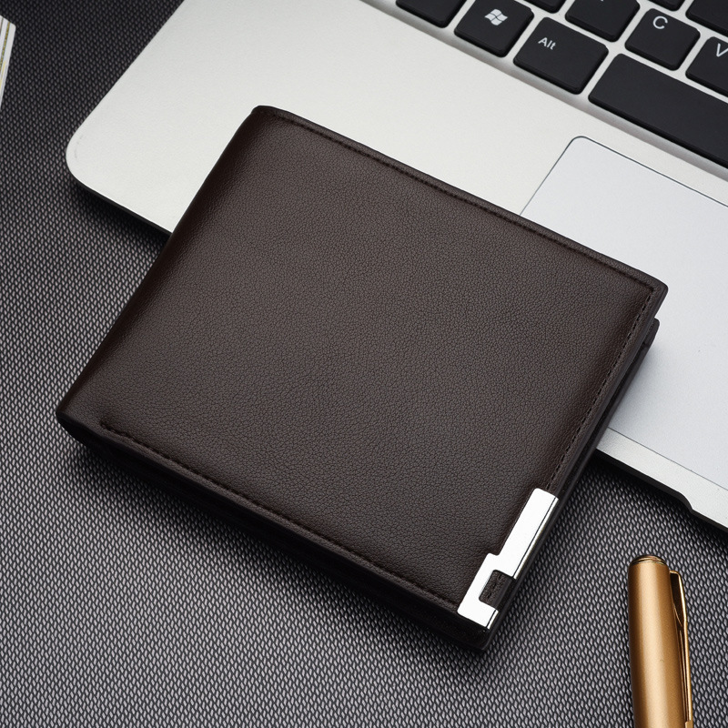 New 2025 Leather Men Wallets Premium Product Real Cowhide Wallets For Man Short Black