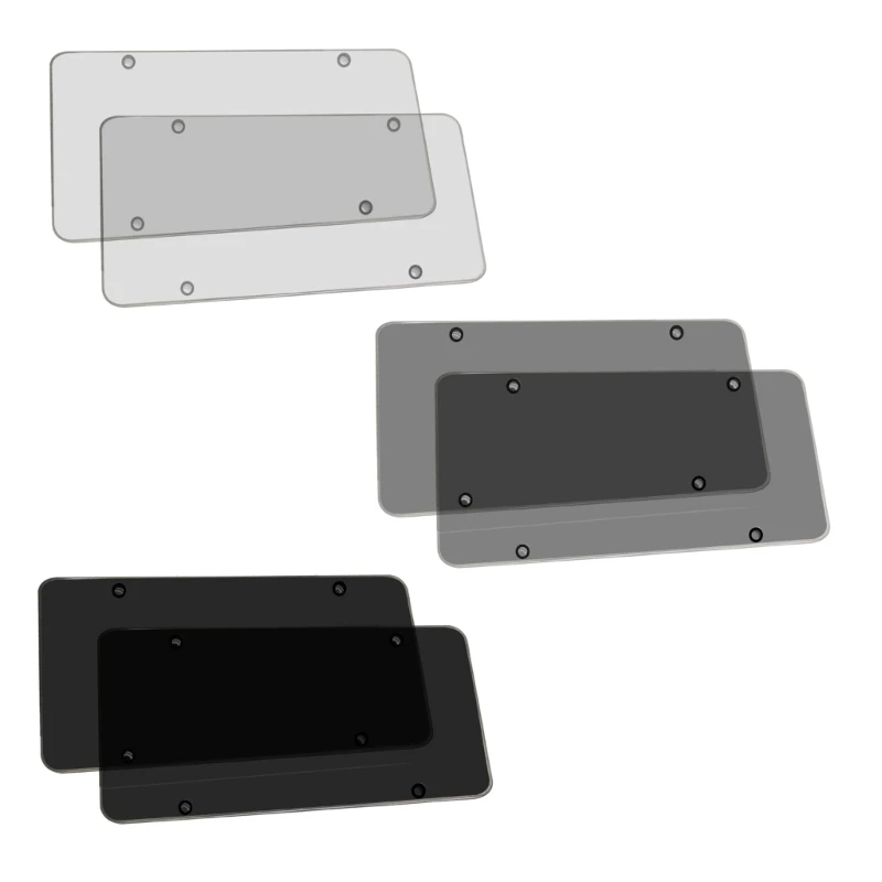 Clear Anti-Speed Red Light Toll Camera Stopper License Frame Cover Photos Plate Dropship