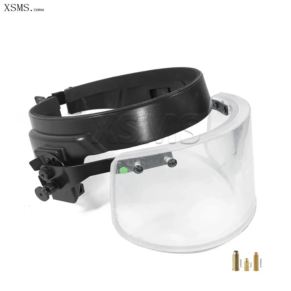 Ballistic Visor NIJ IIIA Level Bulletproof Mask Detachable Bulletproof Visor For Bulletproof Helmets PASGT M88 And MICH ACH#BF02