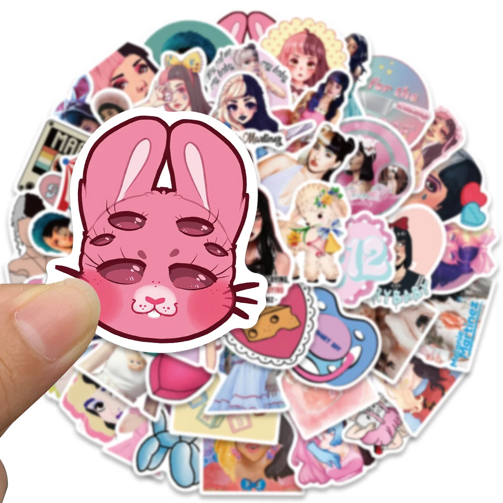 10/50PCS Melanie Martinez Hot POP Singer Stickers for Album Laptop Luggage Guitar Bicycle Skateboard Fridge Graffiti Toy Sticker