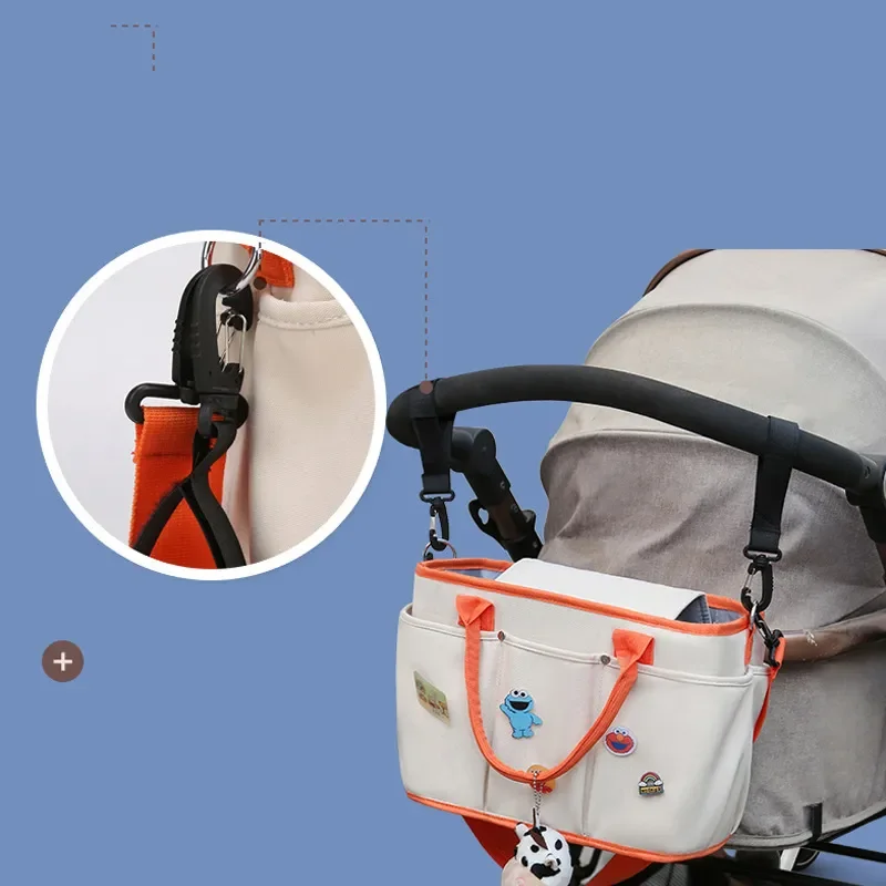 Portable Travel Baby Stroller Organizer Pouch Mommy Diaper Bag Babies Diaper Shoulder Messenger Bag