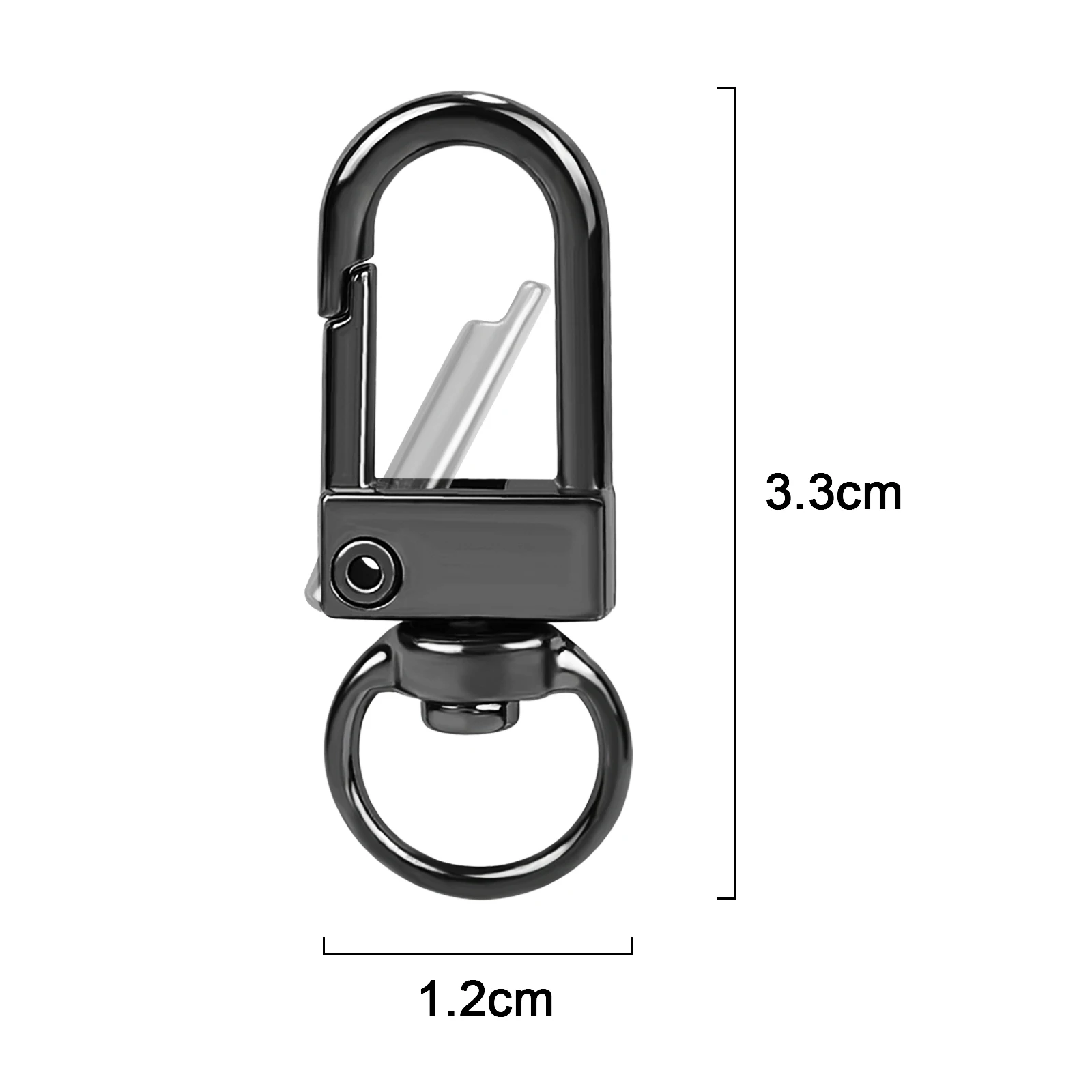 10pcs Carabiner Metal Lobster Clasp Hooks Plated Gold Silver DIY Jewelry Finding Making Keychain Bag Bracelet Neckalce Supplies