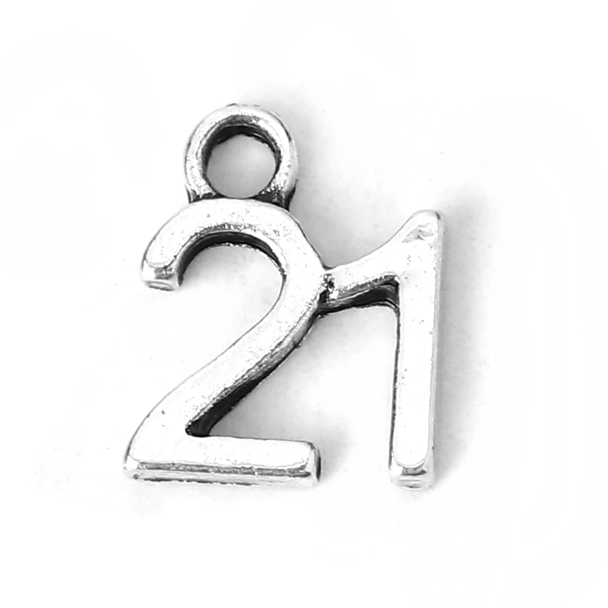 College Jewelry Charms Number Antique Silver Color Message " 16 18 21 40 50 60" Metal Pendants DIY Making Necklace Jewelry Gifts
