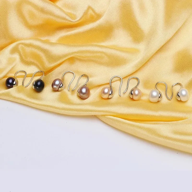selling 925 sterling silver womens jewelry set pendant earring and bracelet natural freshwater pearl bread round 241031