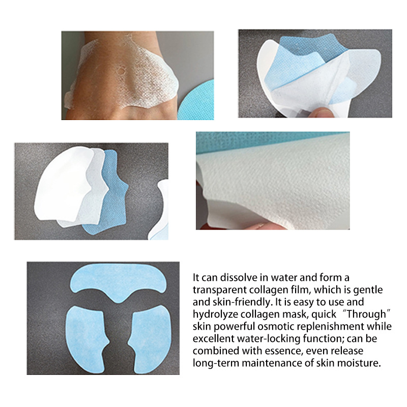 Advanced 10Sets Nano Soluble Collagen Film Gel Absorbable Face Filler Anti Wrinkle Facial Mask Paper Moisturizing Firm Skin Care