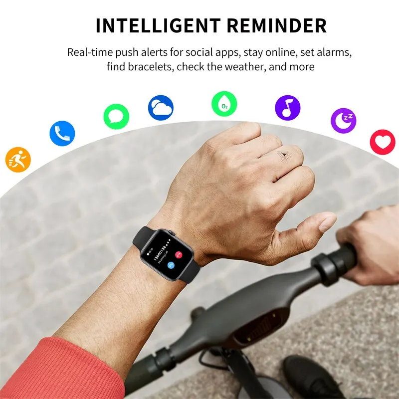 Smartwatch, Sports Mode, Music Control, Sports Smartwatch Compatible with IOS and