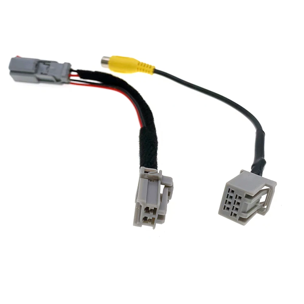 8 Pin Car Camera Reversing Parking Video RCA Power Cable Adapter Wiring Connector For Honda New JAZZ Fit 2021