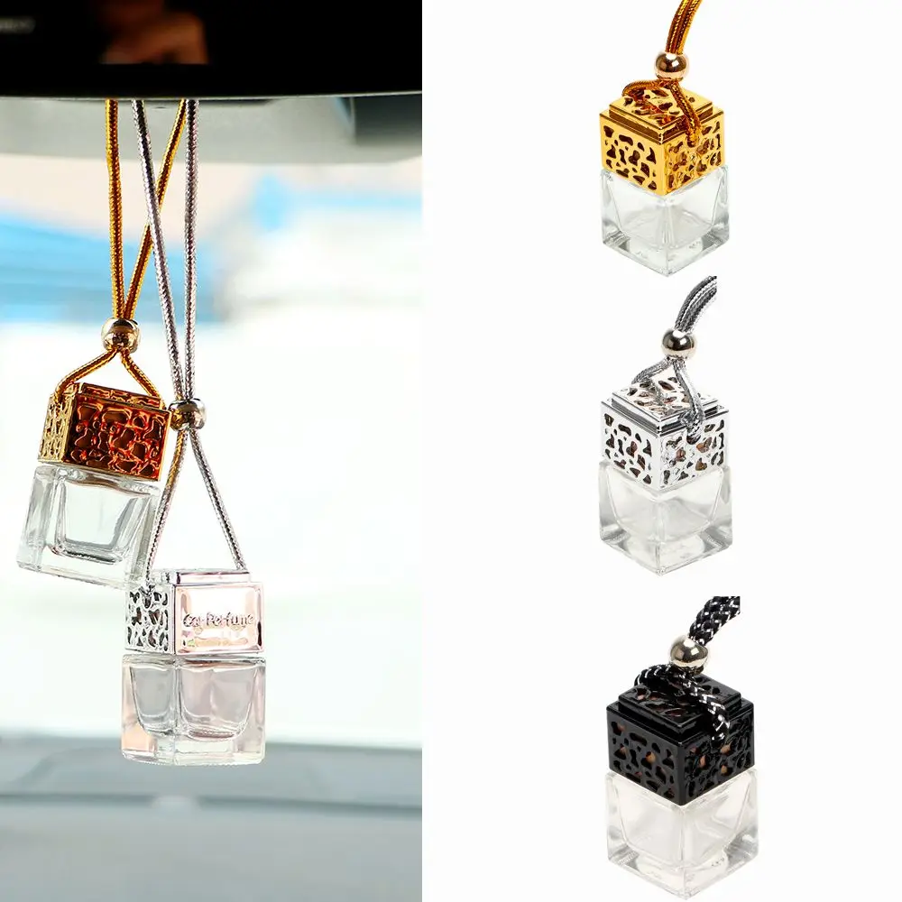 Household Hanging Home Decor Essential Oils Car Perfume Empty Bottle Air Freshener Pendant Auto Ornament