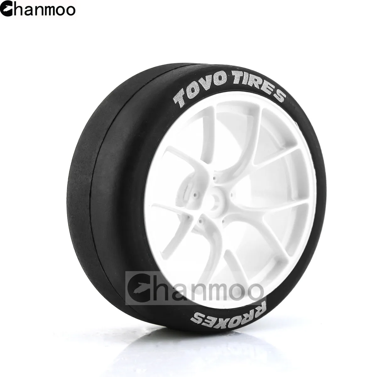 Chanmoo 1/10 RC Rally Drift Tires 65mm On Road Racing Car Wheels Tyres for Tamiya TT01 TT02 XV01 XV02 PTG-2 HSP HPI Kyosho