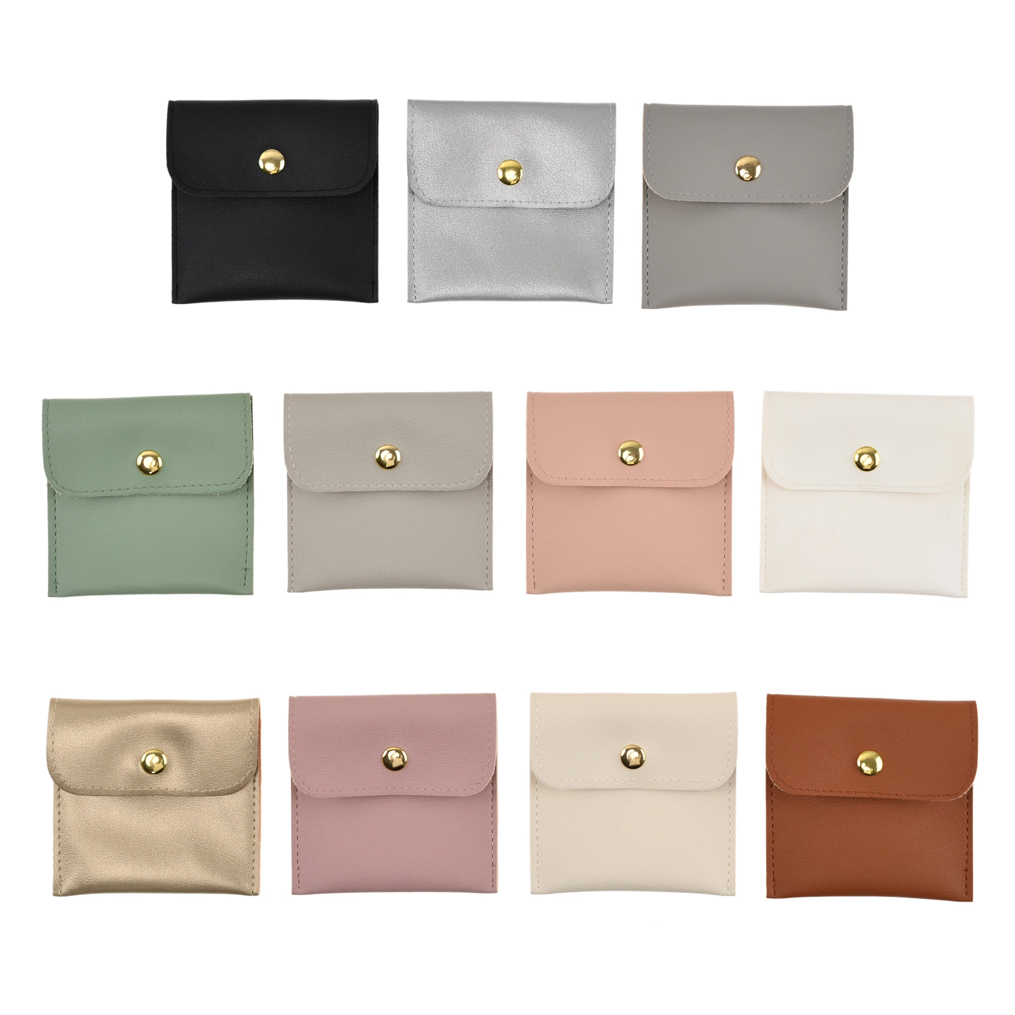 PU Leather Jewelry Bag Jewelry Storage Bag Coin Purse Card Holder Earrings Bracelet Storage Ring Bag Jewelry Storage Bag