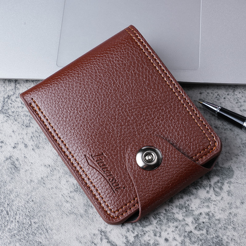 Designer's new men's short item, new item ticket, zero wallet, double line card bag, wallet