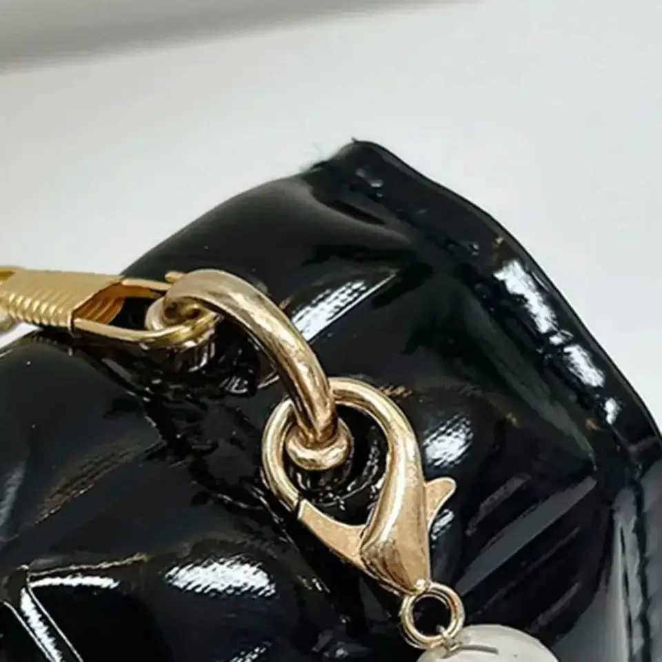 Women Handbag Faux Pearl Handle Golden Love Heart Detachable Metal Chain Mini Elegant Girl Single Shoulder Bag Purse LX241104