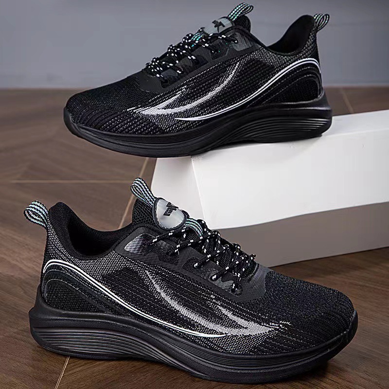 Women's Breathable Lightweight Lace Up Thick Soled Running Shoes.
