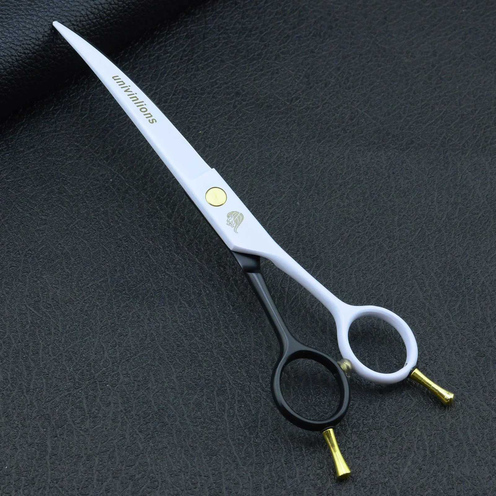 7 Downward Curved Bend Pet Gromming Scissors Barber Salon Hairdressing Shears Dog Curved Scissor Groomer Hairdresser HaircutXJ241104