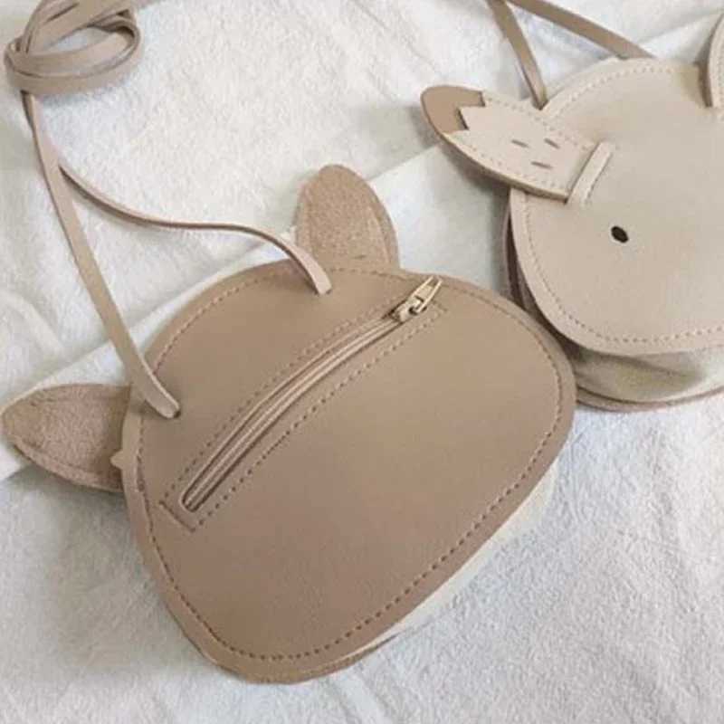 Cute Korean PU Kids Crossbody Bags for Toddler Girls Bunny Messenger Bag Kawaii Baby Childrens Small Handbags Gifts LX241104