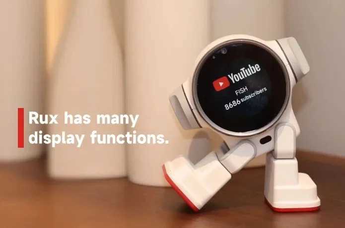 Electronics Robots Letianpai Rux Robot Electronic Ai Smart Voice Robot GPT Assistant Bluetooth Wifi Multi Functional Intelligent Desktop Pet Robots J2