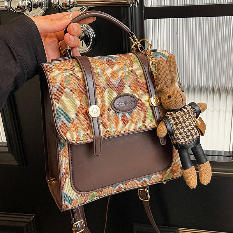Luxury niche backpack women 2024 new crossbody bag for women, stylish and versatile single shoulder handbag #20 500d6
