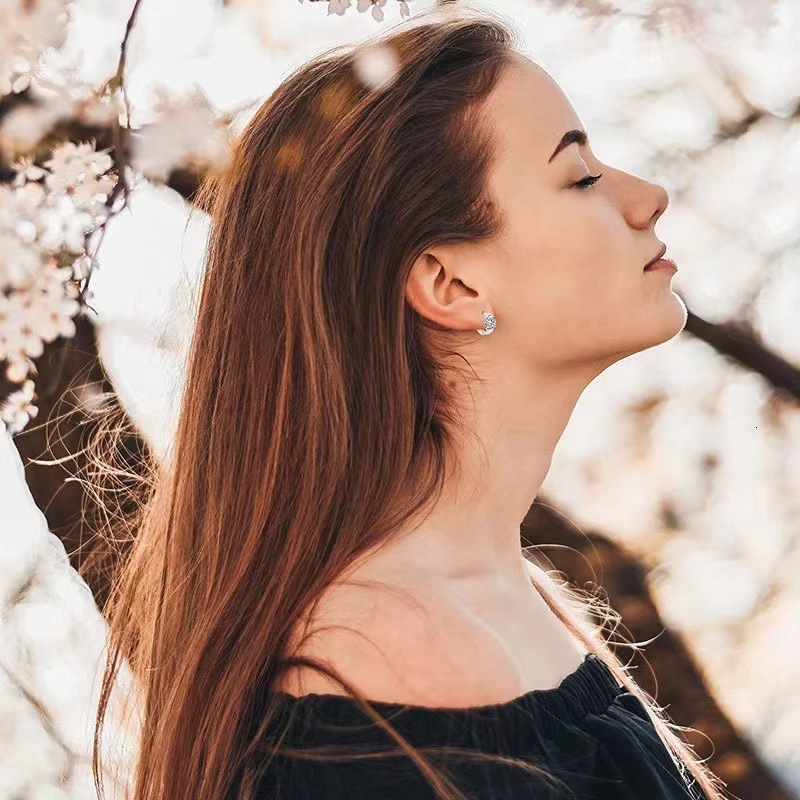 Cute 925 Sterling Silver Solitaire Round CZ Circle Small Loop Hoop Earrings For Women Jewelry Kids Baby Girls Aros Arete 200924