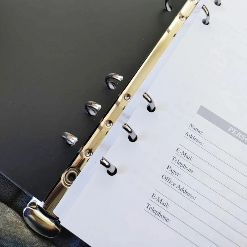AGD Magnet Notebook MB Folder Color Black Chapters Unique Loose-leaf Writing Stationery Quality Paper Notebook 241104