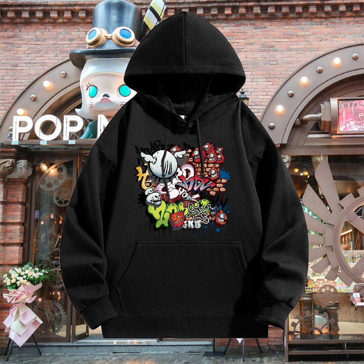 Fashion Unisex Sweatshirts Hooded Collar Breathable TOP Quality Hoodie for Man Woman US Size Pullover Hoodie Hip Hop 350g Cotton