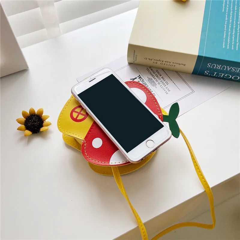 New Kids Messenger Bag Cute Mushroom House Styling Coin Purse for Baby Girls Fashion Princess Shoulder Bag Girls Gifts LX241104