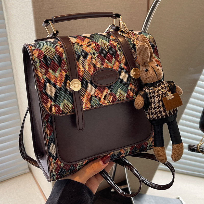Luxury niche backpack women 2024 new crossbody bag for women, stylish and versatile single shoulder handbag #20 500d6