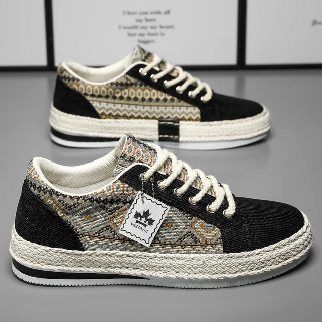 2025 New Designer Men's Flat Canvas Shoes Classic Yuppie Casual Walking Shoes Outdoor Sports Men's Shoes Fisherman Sports Shoes Men