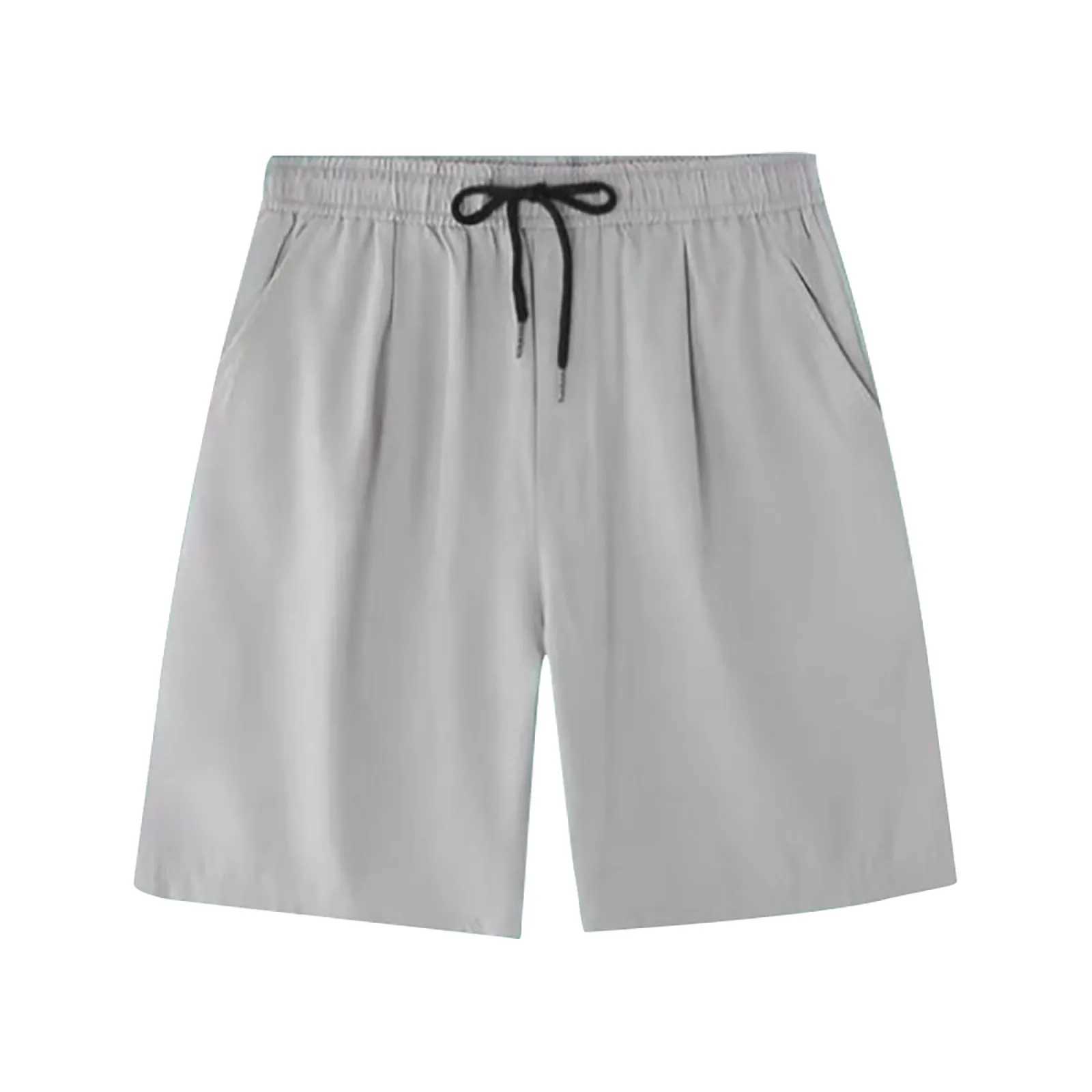 Mens Ice Silk Shorts Loose Pocket Casual Jogging Shorts Running 2024 Summer Comfortable Shorts Pant Workout Training ShortsXJ250213