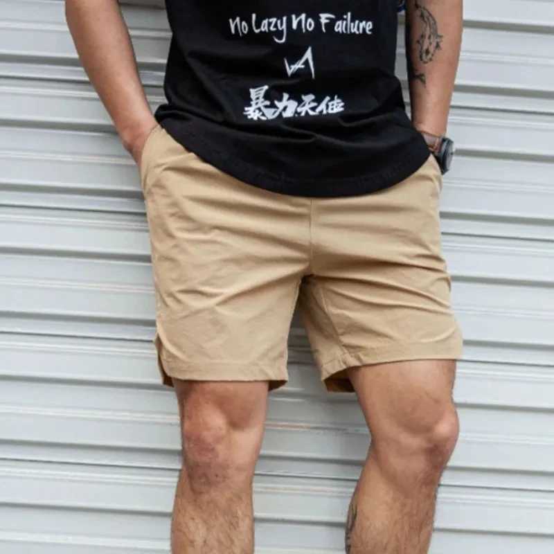 Mens hot shorts lightweight thin shorts running squat fitness shorts mens gym wear fast drying drawstring shortsXJ250407
