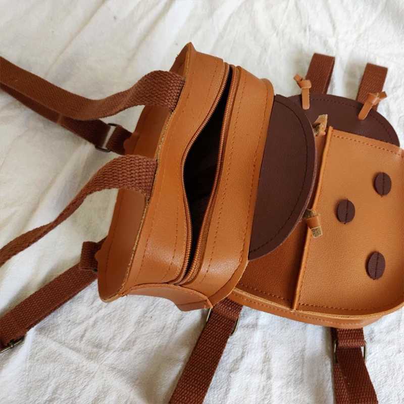 Fashion Lovely Kids PU Backpack Leather Beetle School Bag Toddler Boy Girls Outdoor Kindergarten Bag Children Accessorie LX241104