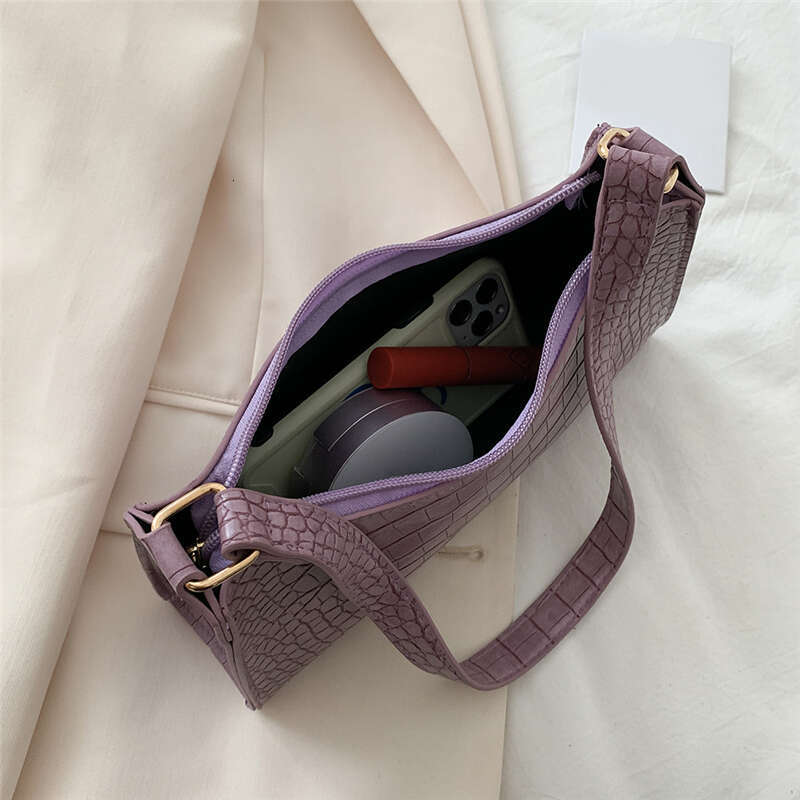 Designer Bag Retro Crocodile Pattern Shoulder Bag For Women PU Leather Armpit Bag France Clutch Bag Casual Female Clutch Handbags Purse Tote purse lux