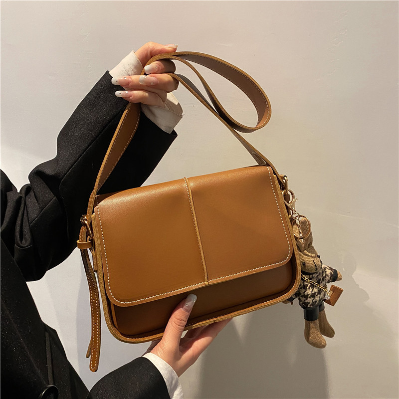 2025 Designer 2024 New 3 Autumn/Winter Solid Color Fashion Small Square Single Shoulder Crossbody Bag for Women