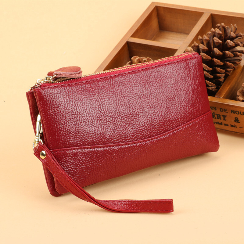 New Fashion Handbag Women's Long Zipper Large Capacity Double Layer Multi functional Phone Bag Zero Wallet