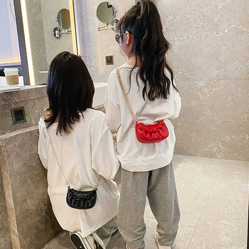 Cloud Shoulder Chain Bags Childrens Mini Clutch Bag PU Girls Handbag Kids Small Coin Wallet with Handle Purse Accessories LX241104