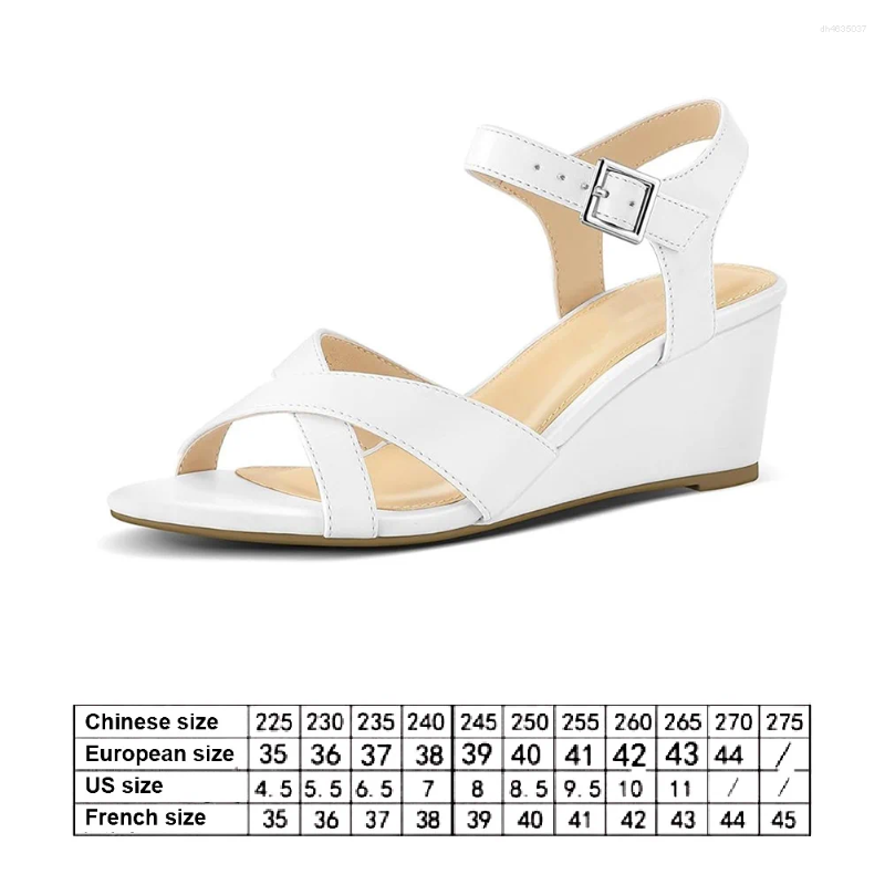 Sandals Women Ankle Strap Low Wedge Open Toe Comfortable Summer Casual Shoes hurenlakeshoes hurenlakeshoes hurenlakeshoes