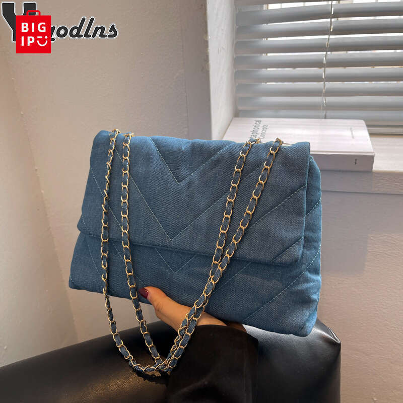 Designer Bag Fashion Summer Jeans Denim Bags Shoulder Crossbody Bag Women Canvas Girl Chain Handbag Luxury Designer Quilted Tote Bags purse luxury bag