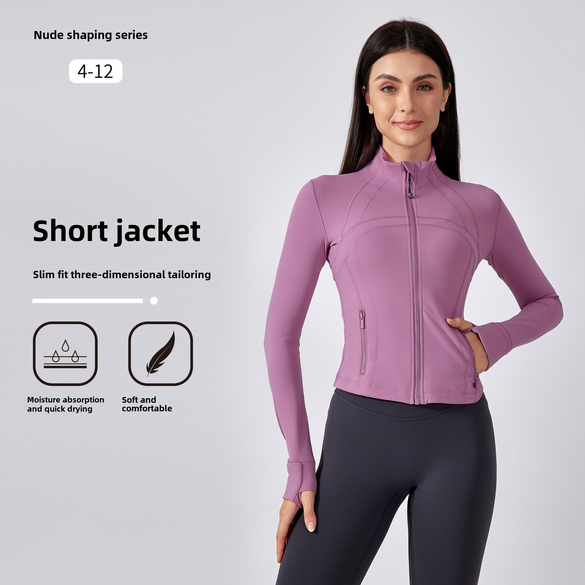 Define Cropped Top Yoga Jacket Yoga clothes women's new autumn and winter jacket jacket running fitness jacket tight waist sports long sleeves