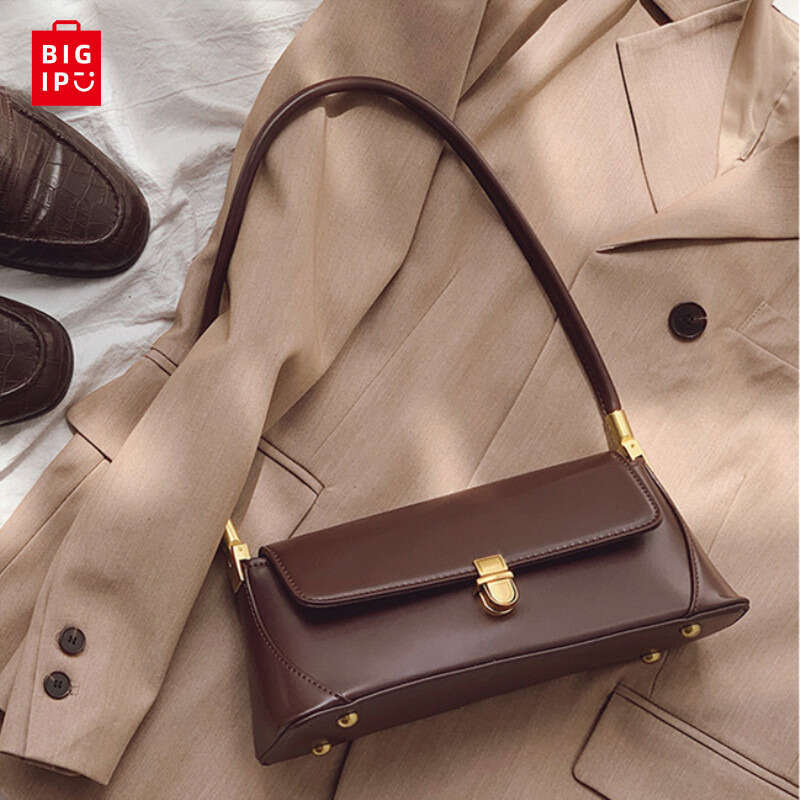 Designer Bag Fashion Solid Color Underarm Bags PU Leather Shoulder Bags For Women Design Luxury Small Handbag Female Subaxillary Clutches purse luxury