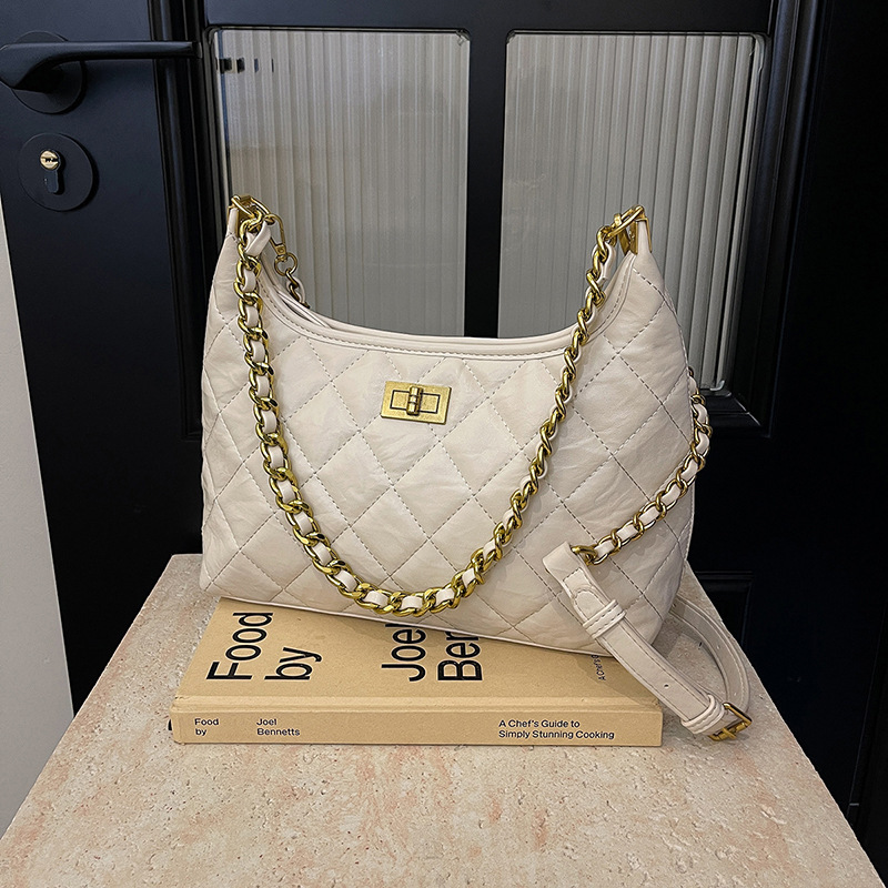 Design Lingge Small Fragrant Wind Chain Bucket New Versatile Underarm Single Shoulder Crossbody Bag Bags Designer Handbags