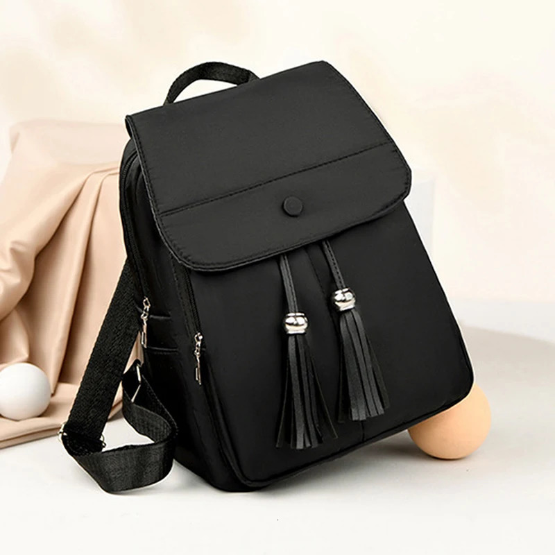 Backpack Fashion Women Solid Color Vintage Shoulder Bag Female Mini Travel Multi purpose Backpacks School Bags Girls 241029