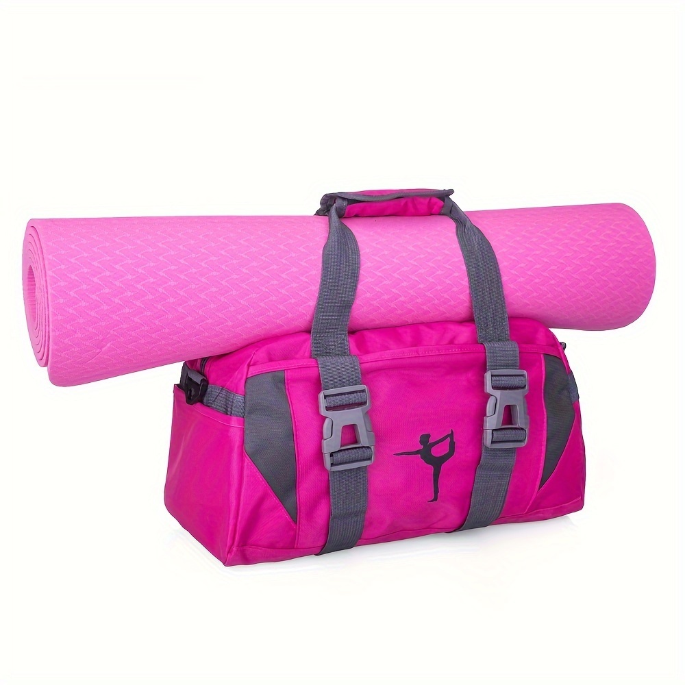 Portable fitness bag - suitable for yoga, travel, and exercise - waterproof, large capacity, and durable