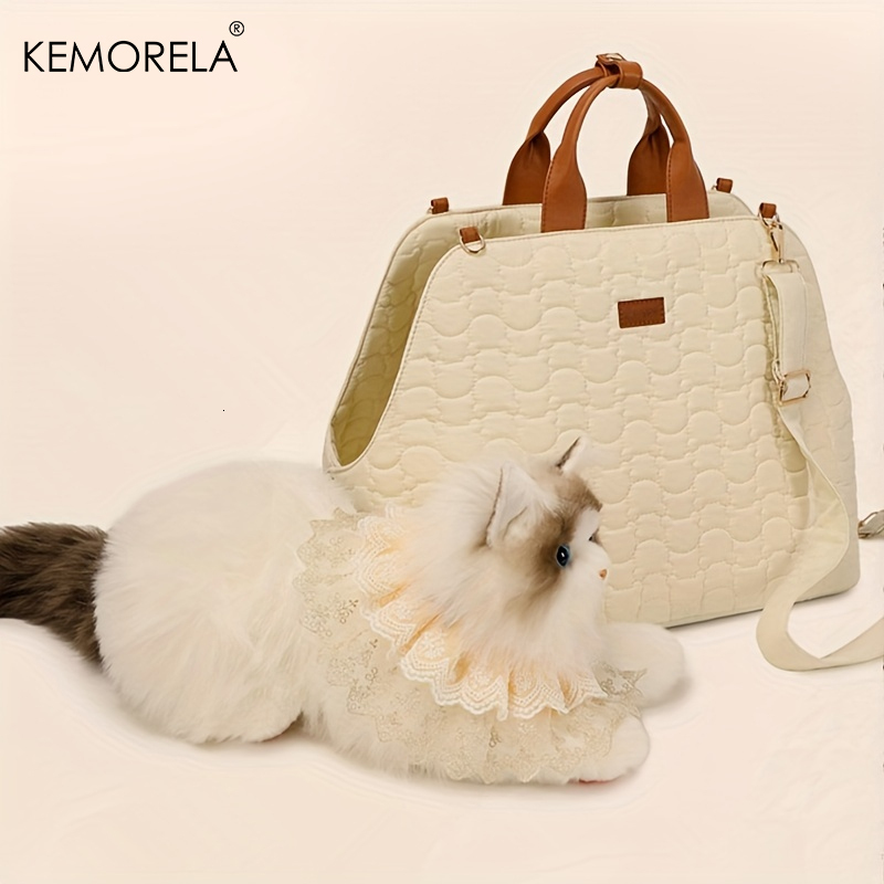 Four Seasons Large Space Designer Breathable Side Opening Portable Cat Shoulder Bag Handbag Pet Travel Supplies