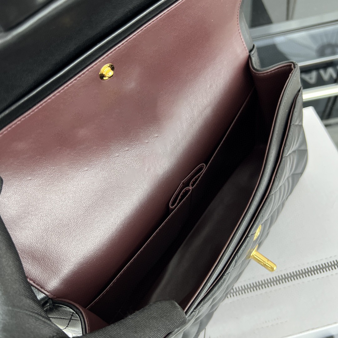 10A Top quality designer handbag CC women bag real leather classic flap cf sheepskin or cowhide bagss womens shoulder bags tote 2.55cm with BOX C008