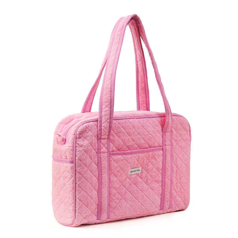 tote bag, towel cloth tote bag, large capacity single shoulder tote bag, luggage bag, storage handbag 241115