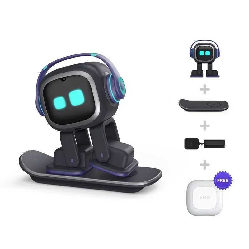 Electronics Robots Emo Robot Emopet Intelligent Robots Electronic Pet Ai Children Voice Interaction Accompany Ai Face Recognition For Desktop Robot J2