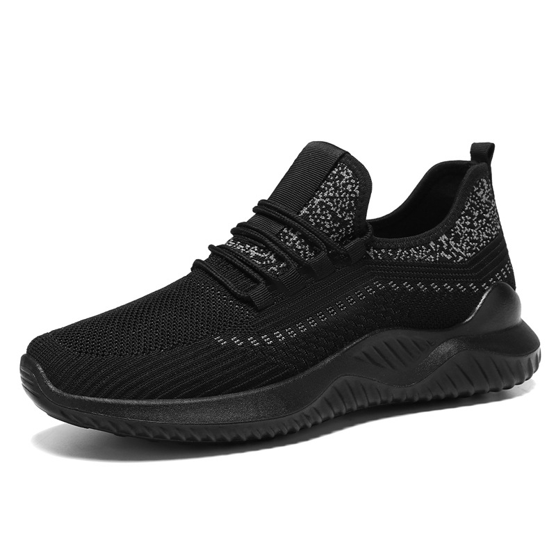 Fashionable Running Shoes Men Comfortable Breathable Mesh Sports Sneaker Lace Up Durable Jogging Tennis Shoes
