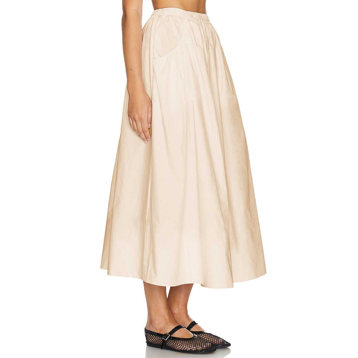 Women Long Casual Skirt WoMens Autumn And Winter Boutique Pocket Umbrella Skirt Fashionable High Waisted Large Swing Skirt 241023